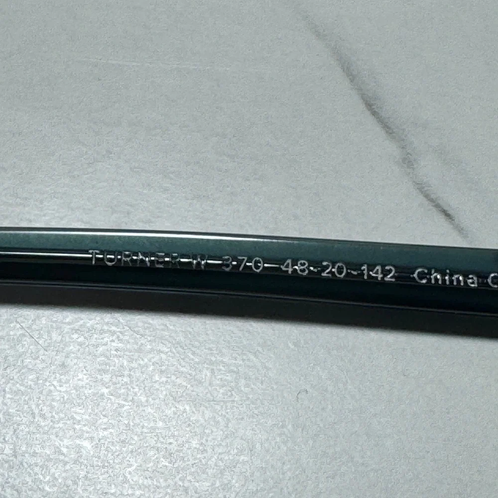 Warby Parker Turner Eyeglasses Teal Green Square Frames 48-20-142 Turner-W 370